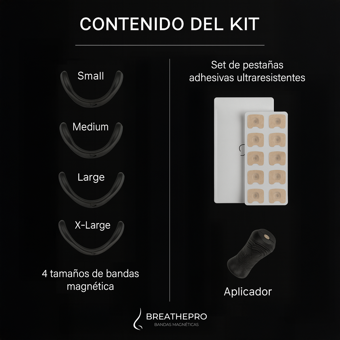 BREATHEPRO - BANDAS MAGNÉTICAS NASALES