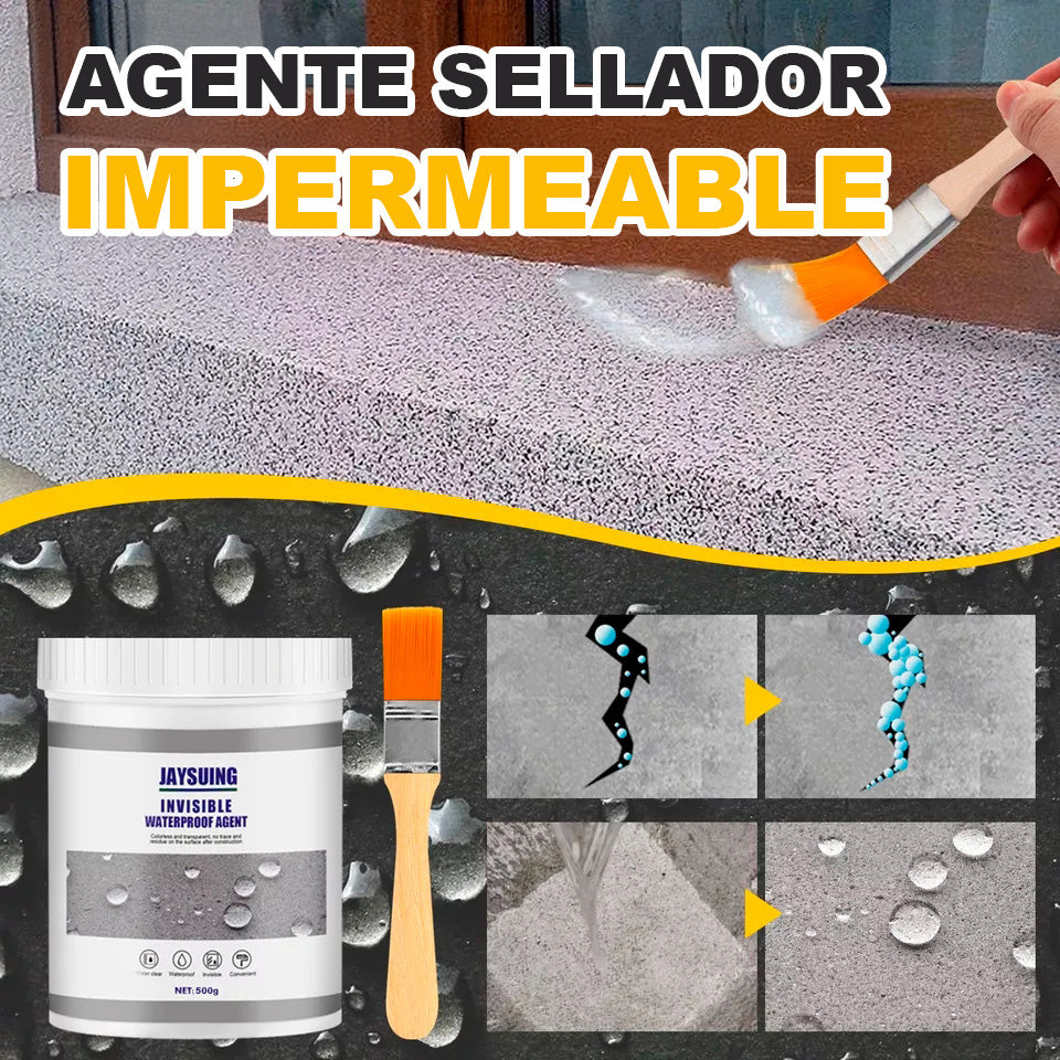 2X1 SELLADOR IMPERMEABILIZANTE INVISIBLE. 500 ml + (500 ml GRATIS) + 2 Brochas