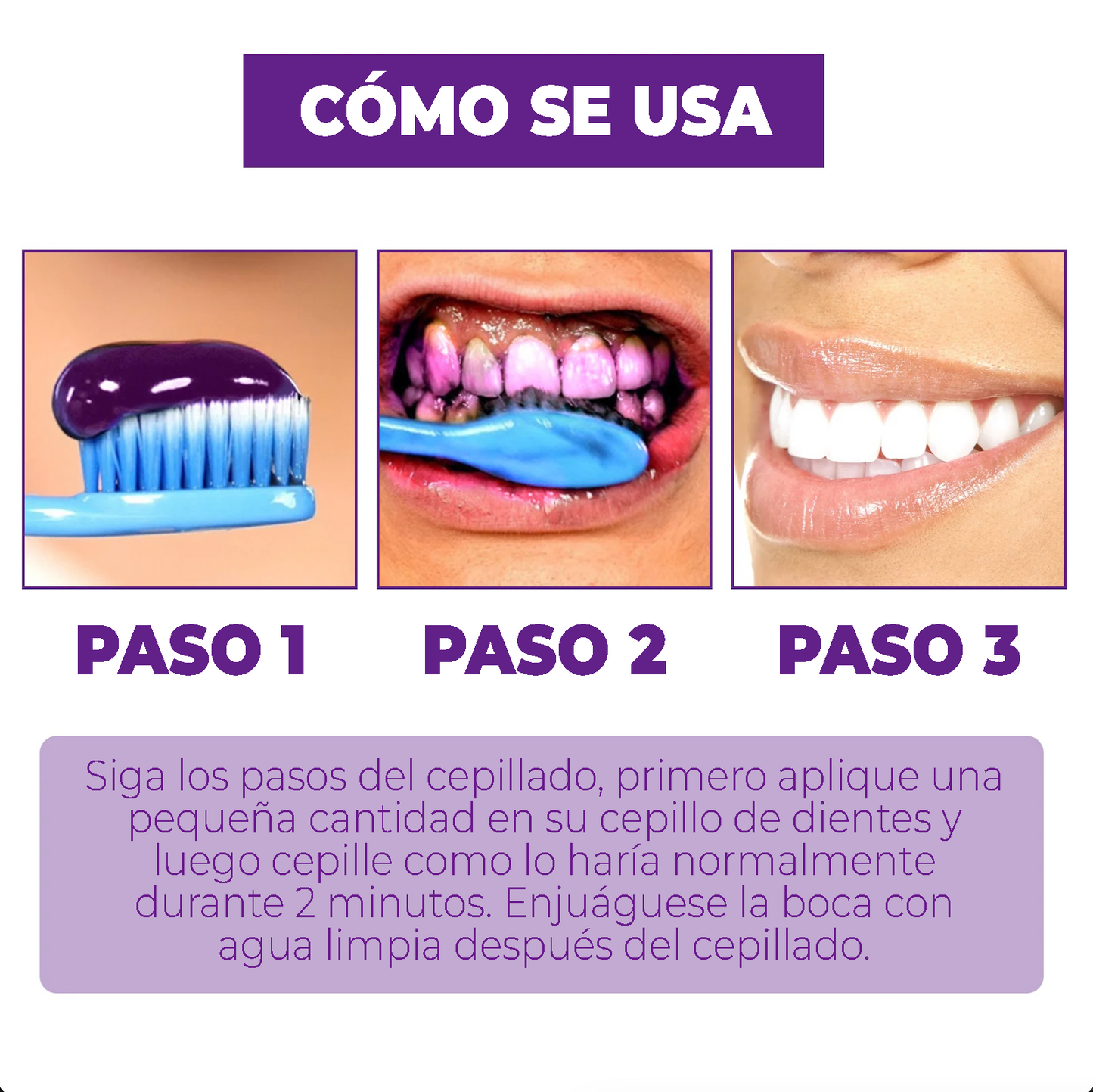 SmileKit® Crema morada blanqueadora