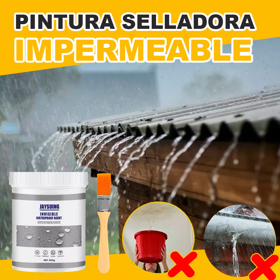 2X1 SELLADOR IMPERMEABILIZANTE INVISIBLE. 500 ml + (500 ml GRATIS) + 2 Brochas